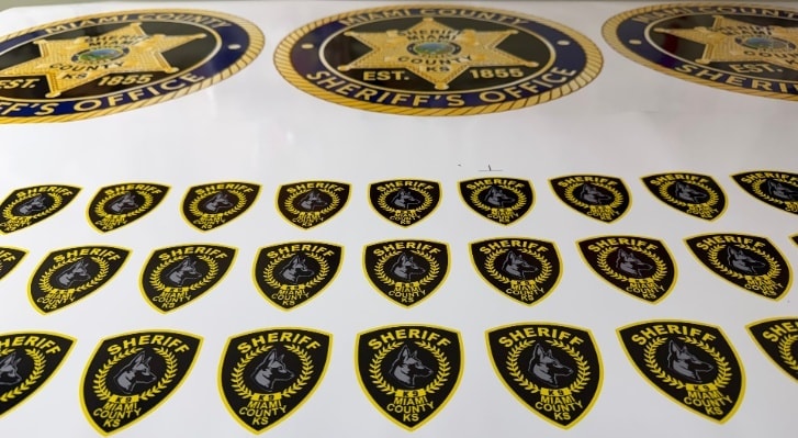 Miami County Sheriff's Office — Badge & K9 Stickers